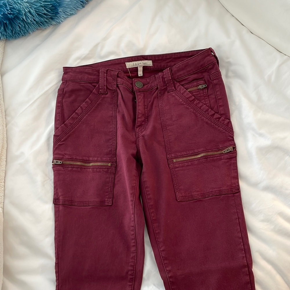 Joie jeans burgundy